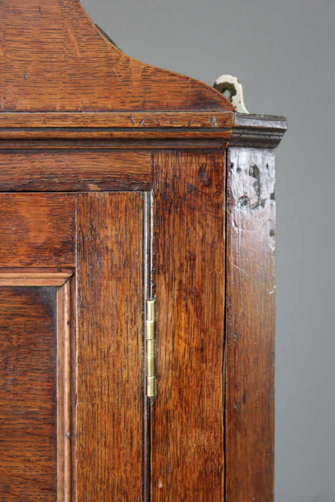Antique Georgian Oak Hanging Corner Cabinet - Kernow Furniture