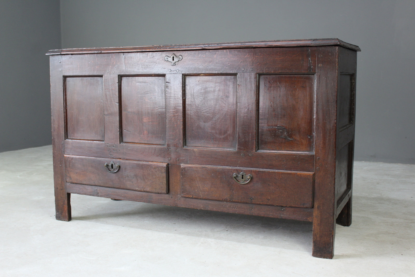 18th Century Antique Oak Mule Chest - Kernow Furniture