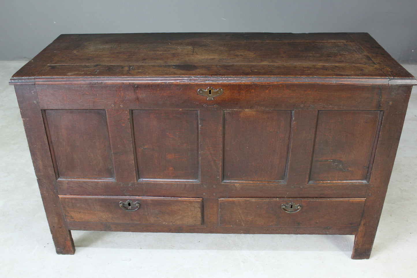 18th Century Antique Oak Mule Chest - Kernow Furniture