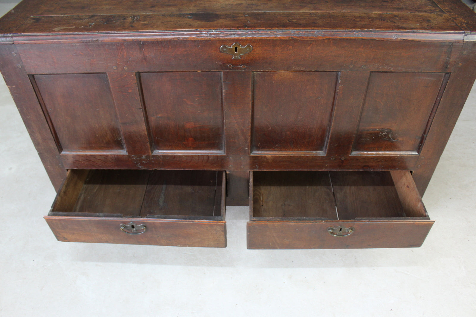 18th Century Antique Oak Mule Chest - Kernow Furniture