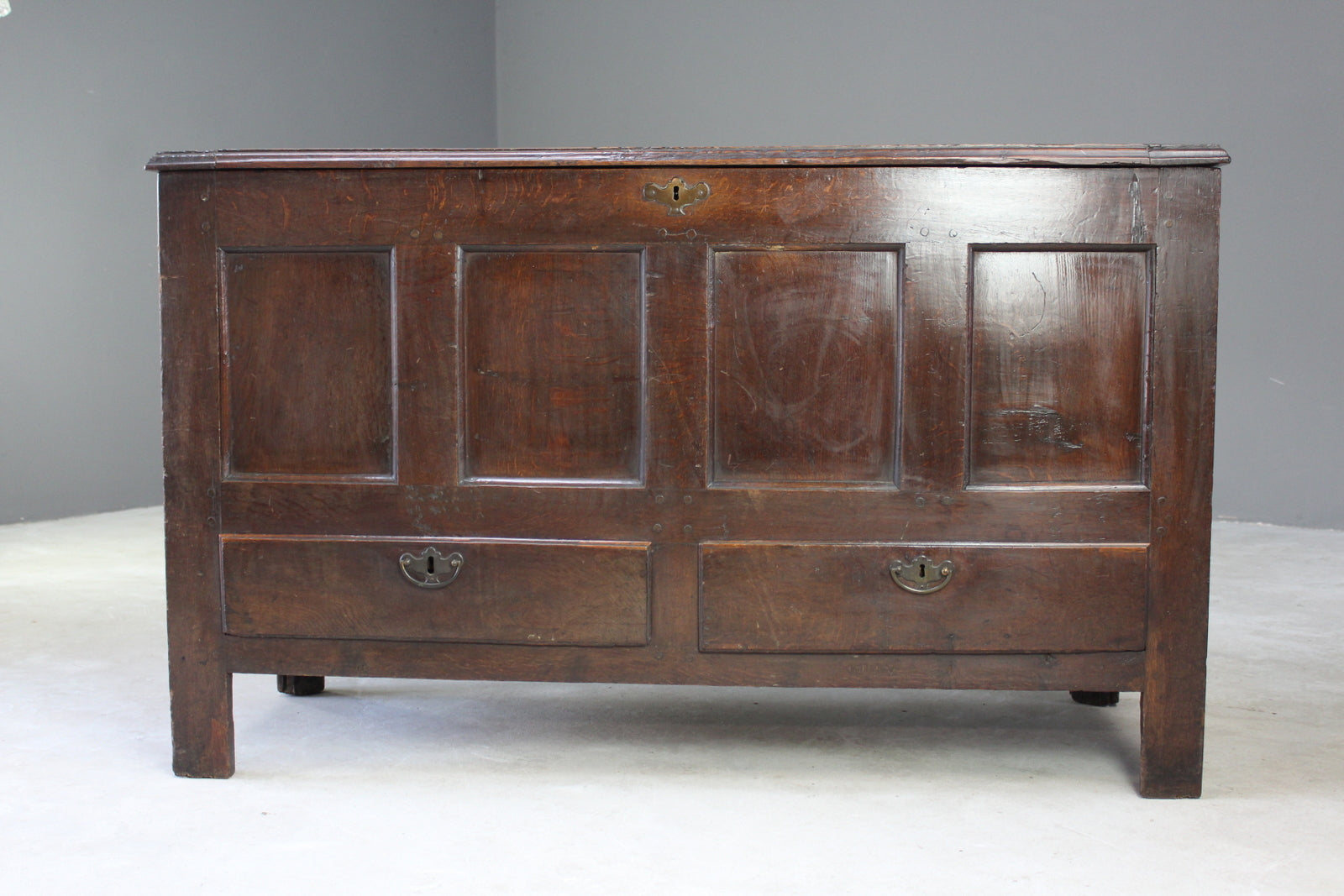 18th Century Antique Oak Mule Chest - Kernow Furniture