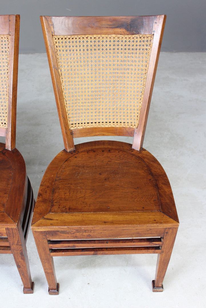 4 Cane Dining Chairs - Kernow Furniture