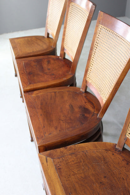 4 Cane Dining Chairs - Kernow Furniture