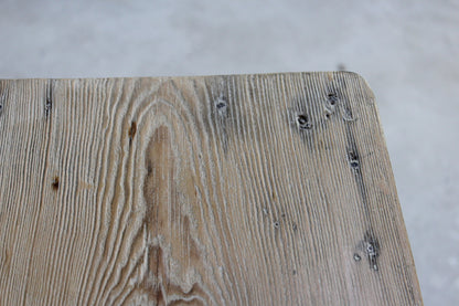 Small Rustic Pine Side Table - Kernow Furniture