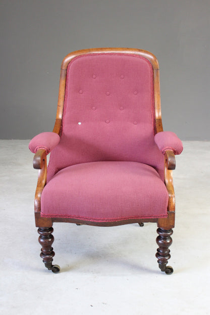 Victorian Upholstered Armchair - Kernow Furniture