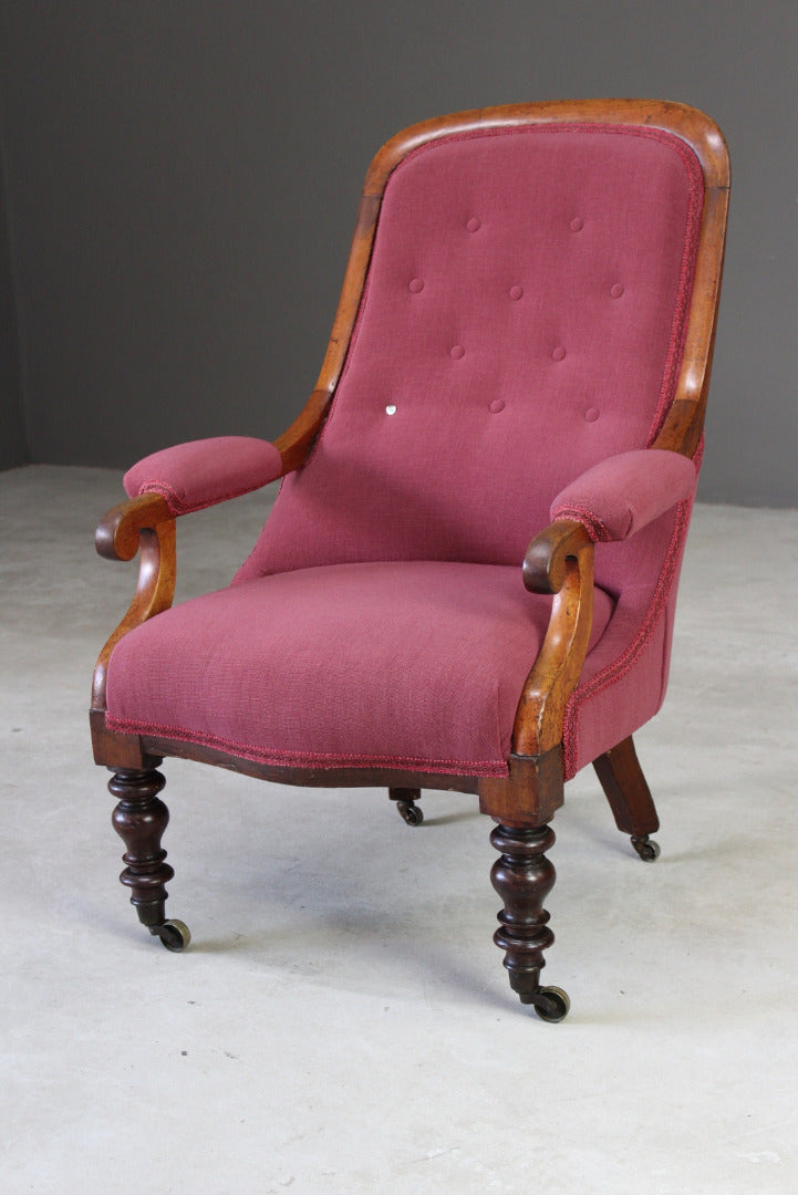 Victorian Upholstered Armchair - Kernow Furniture