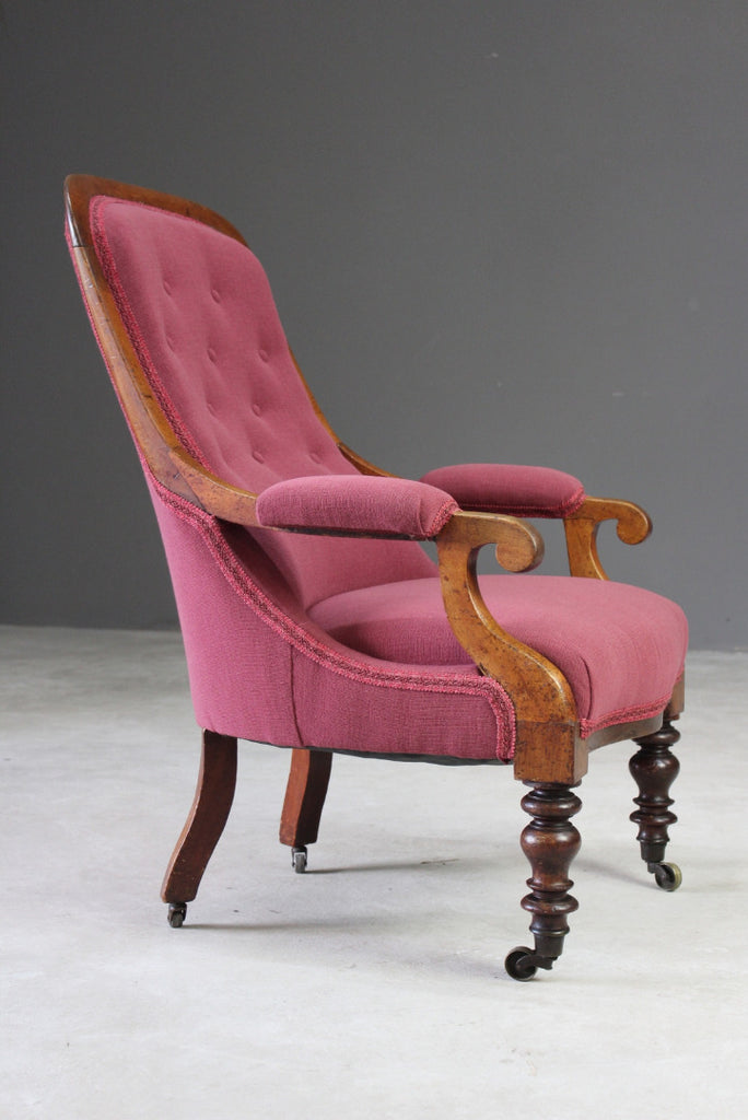 Victorian Upholstered Armchair - Kernow Furniture