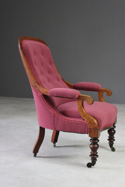 Victorian Upholstered Armchair - Kernow Furniture