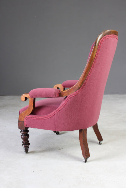 Victorian Upholstered Armchair - Kernow Furniture