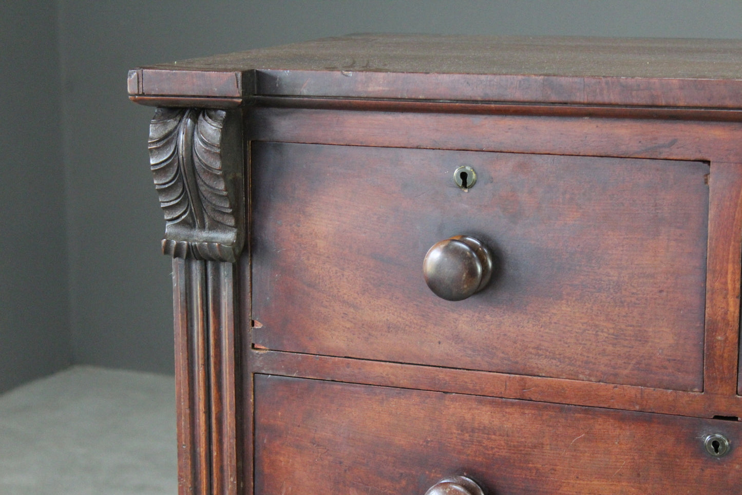 Antique Victorian Mahogany Chest of Drawers - Kernow Furniture