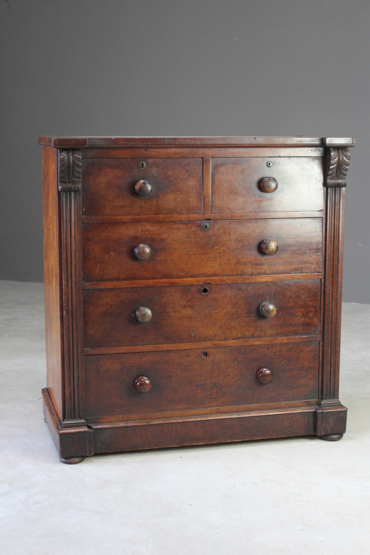 Antique Victorian Mahogany Chest of Drawers - Kernow Furniture