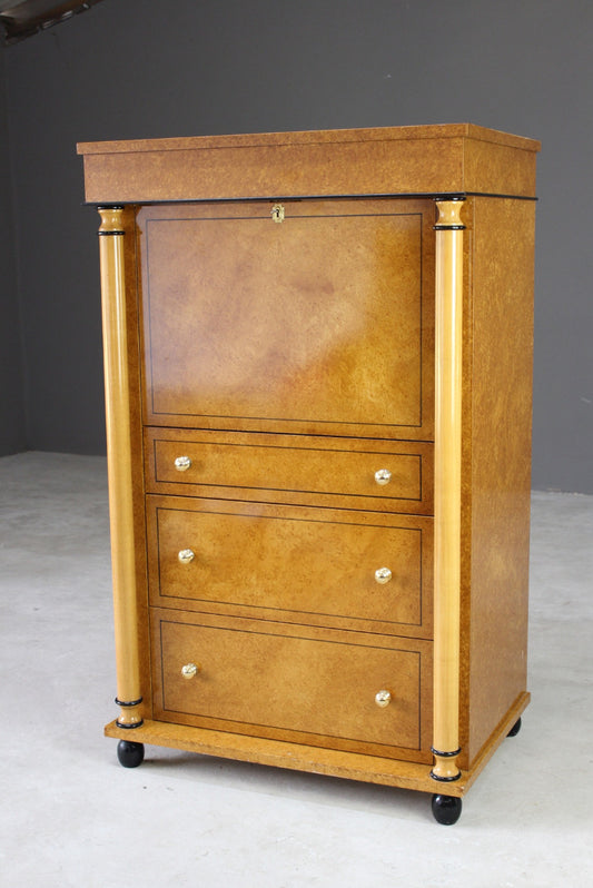 Biedermeier Style Secretaire Abbatant - Kernow Furniture