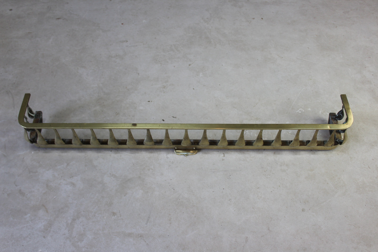 Large Brass Fire Fender - Kernow Furniture