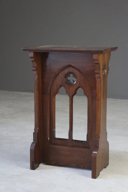 Gothic Pine Lectern - Kernow Furniture