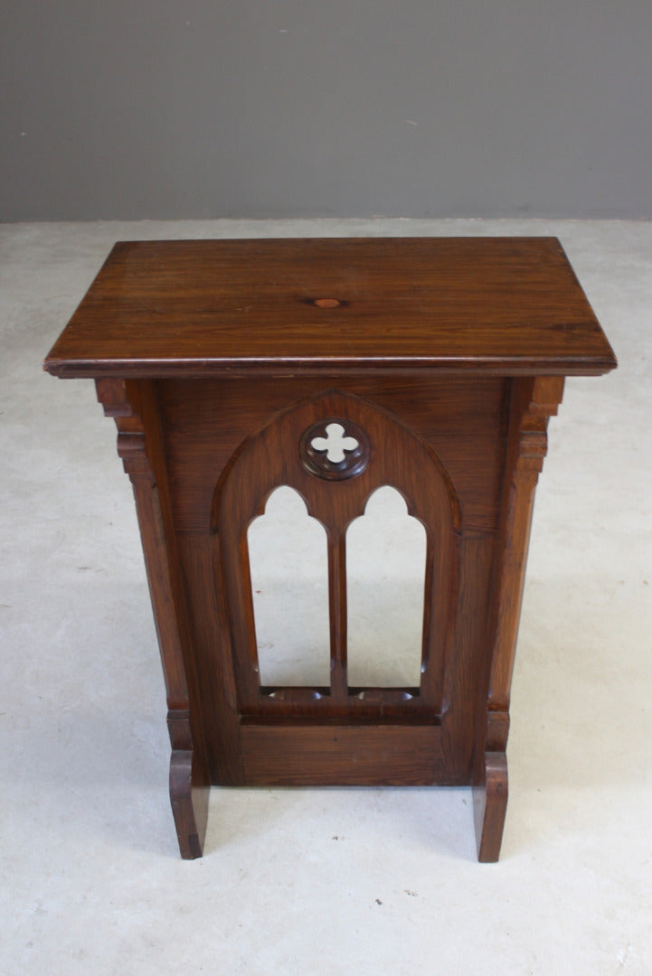 Gothic Pine Lectern - Kernow Furniture