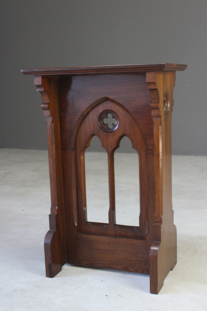 Gothic Pine Lectern - Kernow Furniture