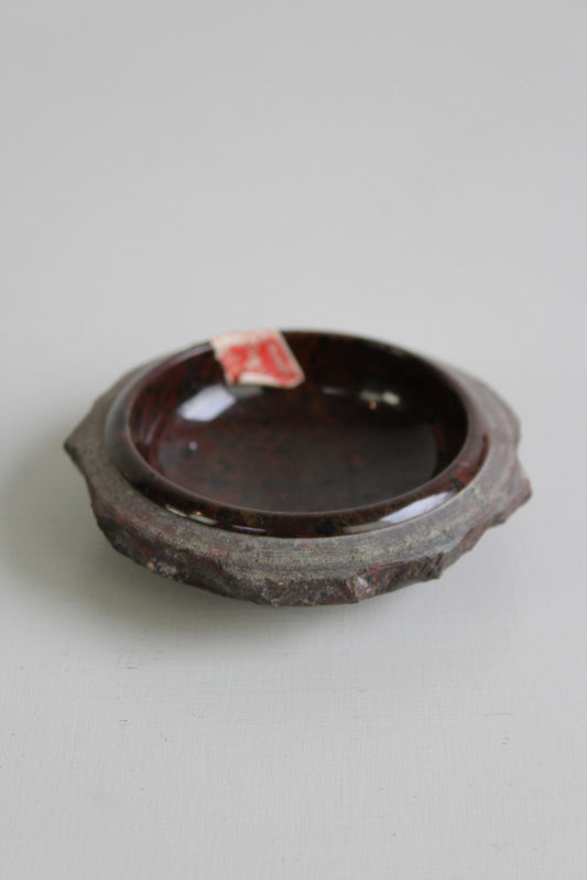 Vintage Red Cornish Serpentine Dish - Kernow Furniture