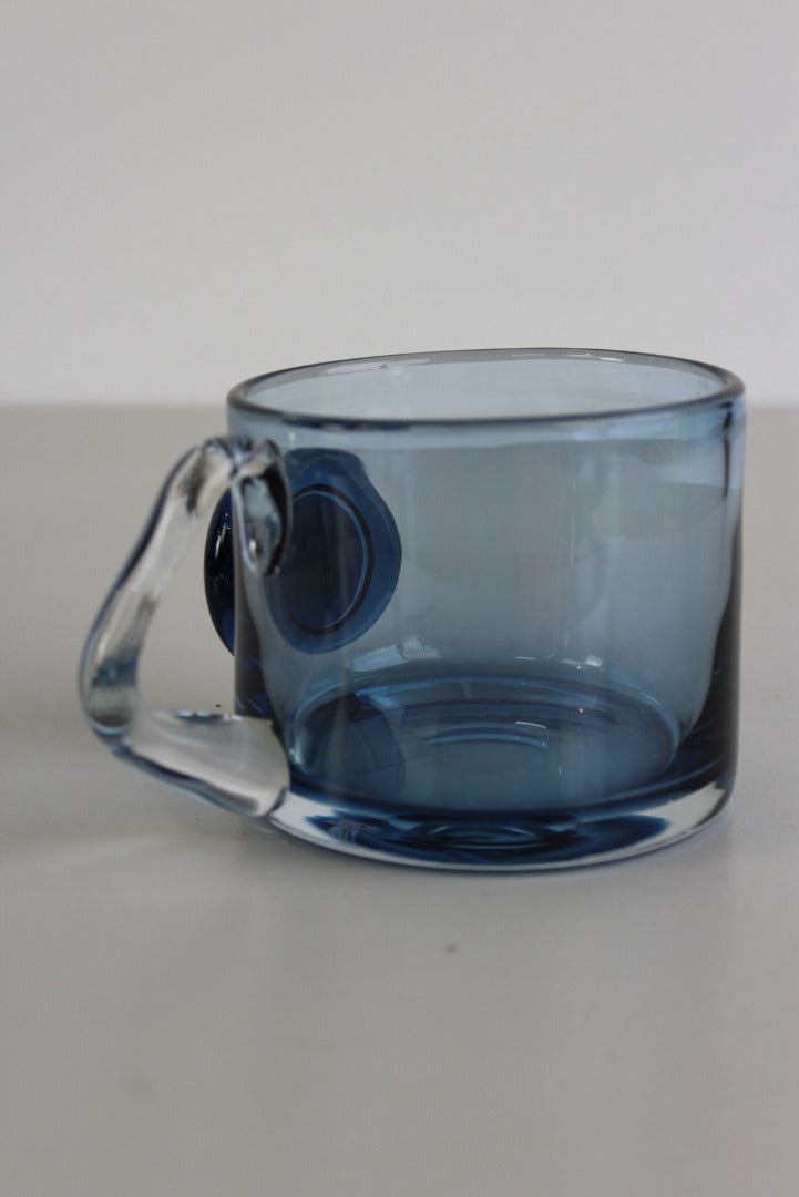 Wedgwood Blue Glass Mug - Kernow Furniture