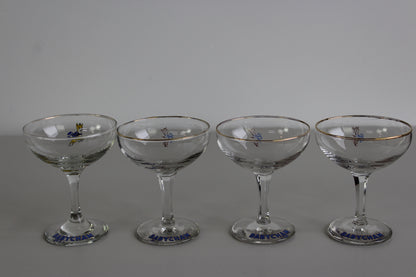 4 Vintage Babycham Glasses - Kernow Furniture