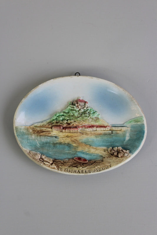 Vintage St Michaels Mount Wall Plaque - Kernow Furniture