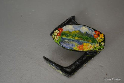 Antique Hand Painted Cast Iron Cobblers Shoe Last Door Stop - Kernow Furniture