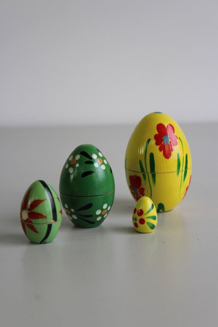 Hand Painted Wooden Eggs - Kernow Furniture