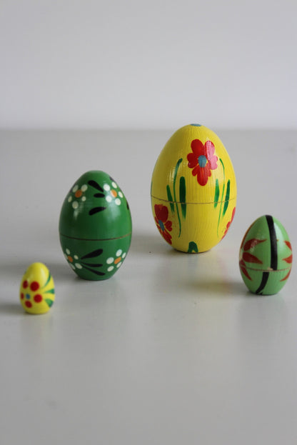 Hand Painted Wooden Eggs - Kernow Furniture