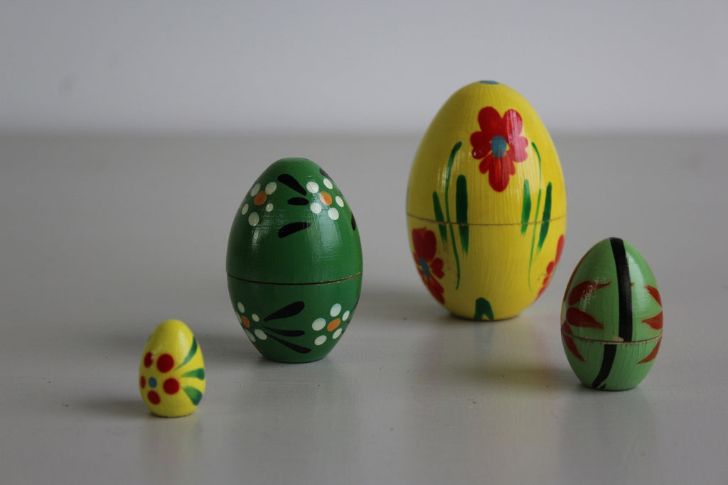 Hand Painted Wooden Eggs - Kernow Furniture