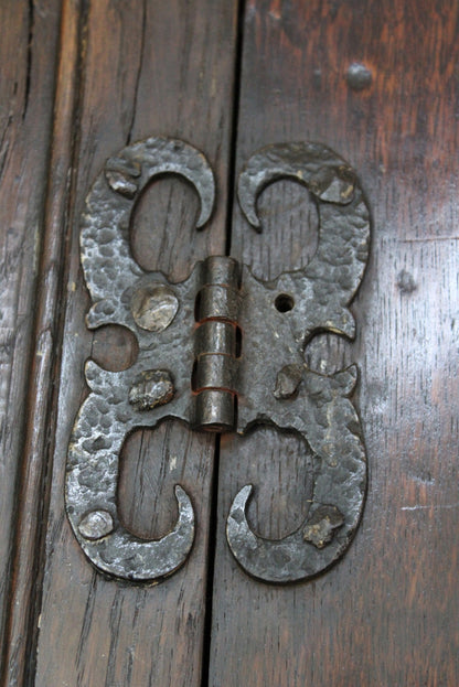 Antique Oak Livery Cupboard - Kernow Furniture