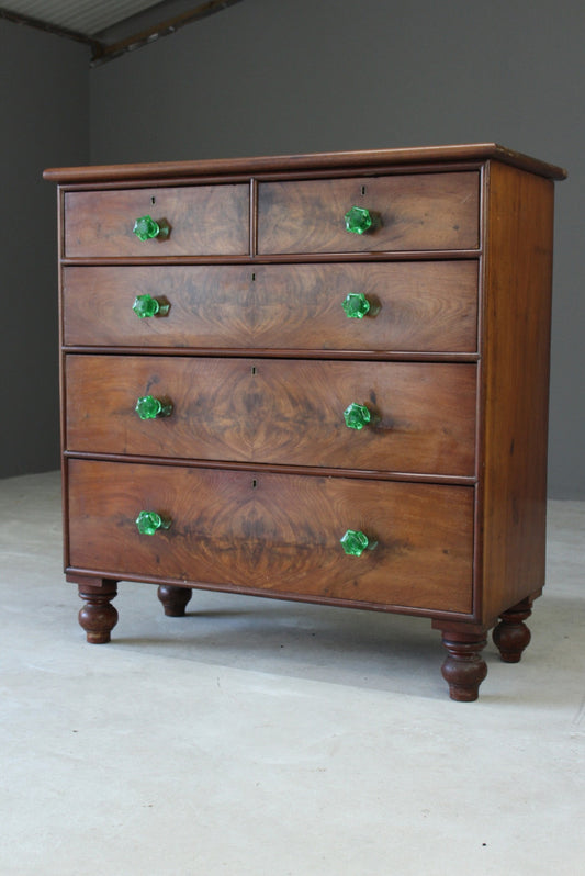 Antique Mahogany Chest of Drawers - Kernow Furniture