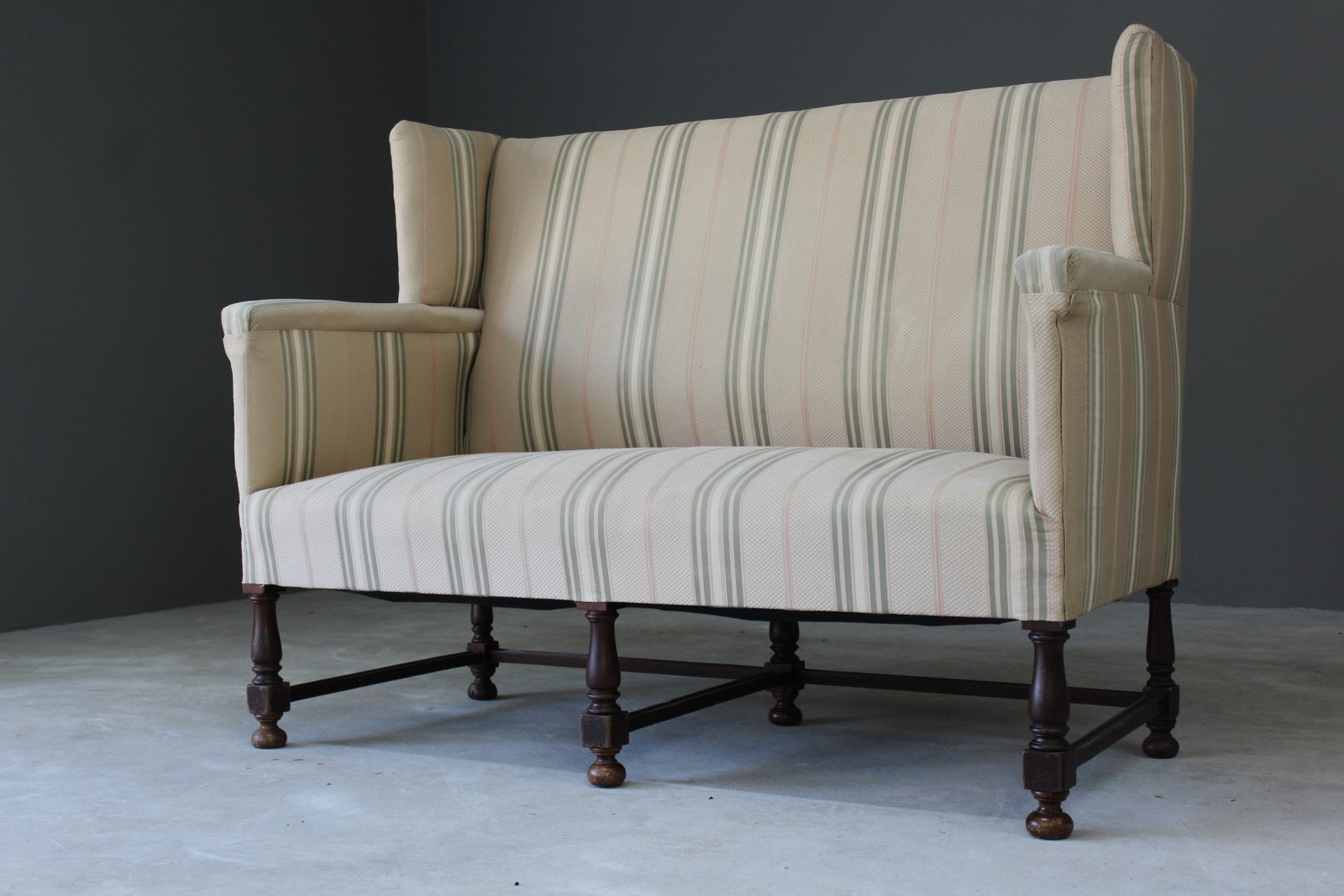 Antique Style Upholstered Sofa - Kernow Furniture