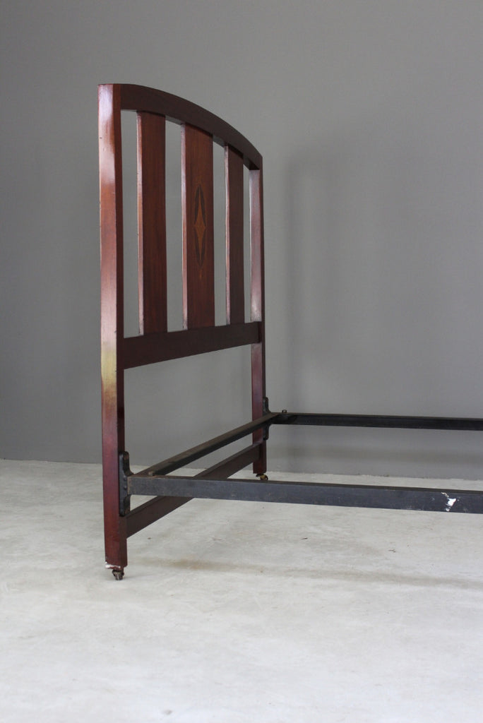 Antique Edwardian Double Bed Frame - Kernow Furniture