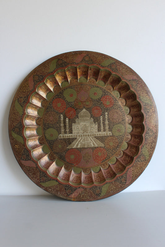 Vintage Eastern Brass Charger - Kernow Furniture