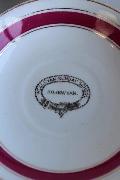 Bojewyan Wesleyan Sunday School Saucers x 4 - Kernow Furniture