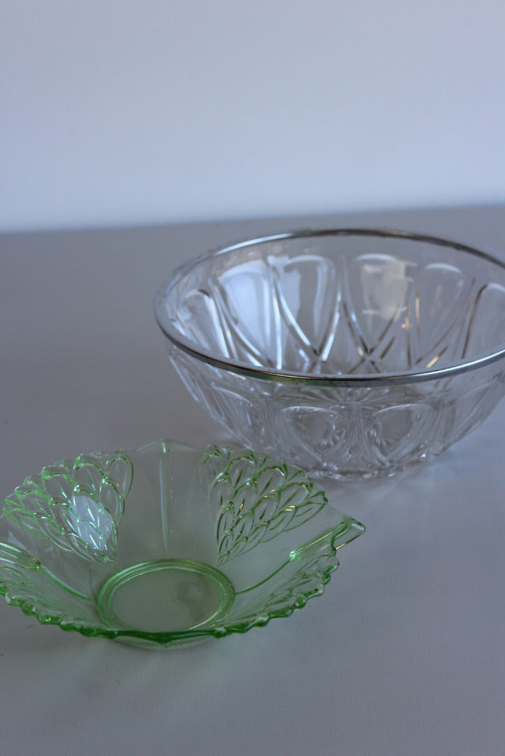 Vintage Glass Bowls - Kernow Furniture