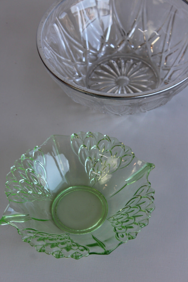 Vintage Glass Bowls - Kernow Furniture