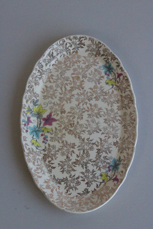 Vintage Lord Nelson Elijah Cotton Oval Plate - Kernow Furniture