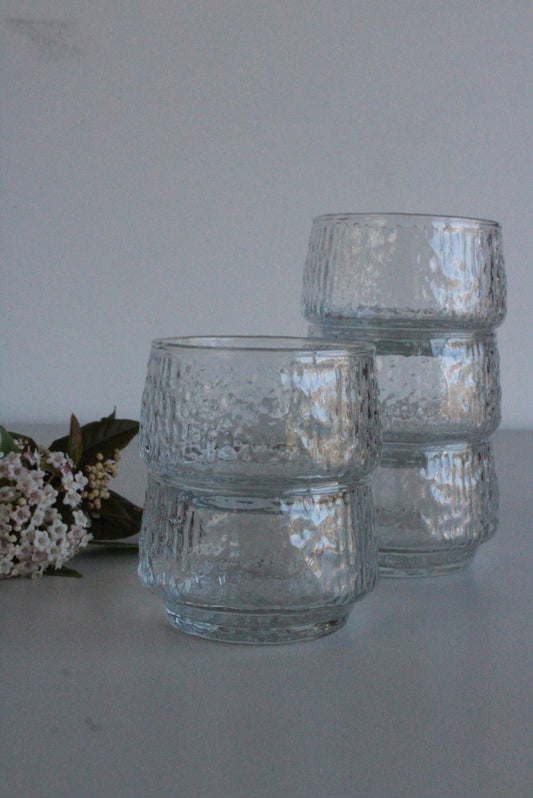 5 x Vintage Ravenhead Glass Dessert Bowls - Kernow Furniture