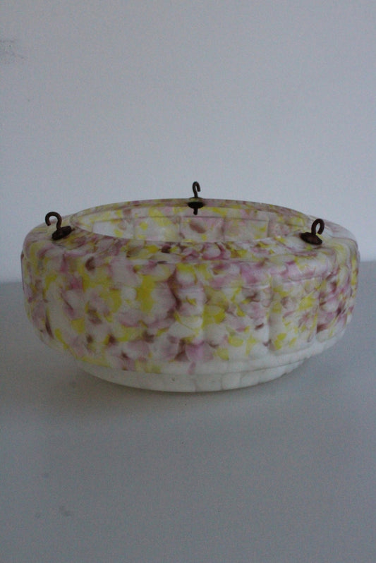 Vintage Mottled Glass Flycather Ceiling Shade - Kernow Furniture
