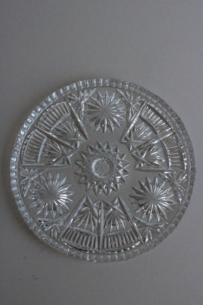 Quality Cut Glass Cake Plate - Kernow Furniture