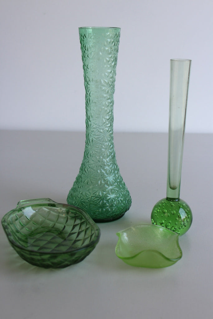 Collection Vintage Green Glass - Kernow Furniture