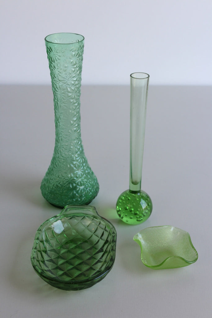 Collection Vintage Green Glass - Kernow Furniture