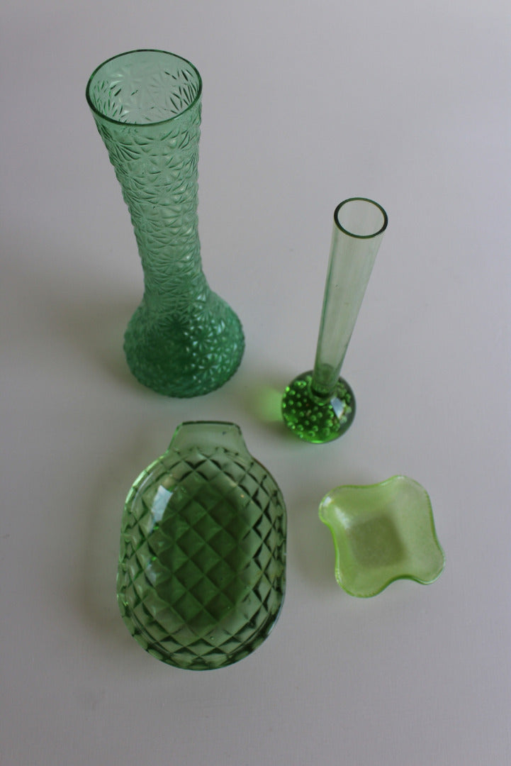 Collection Vintage Green Glass - Kernow Furniture