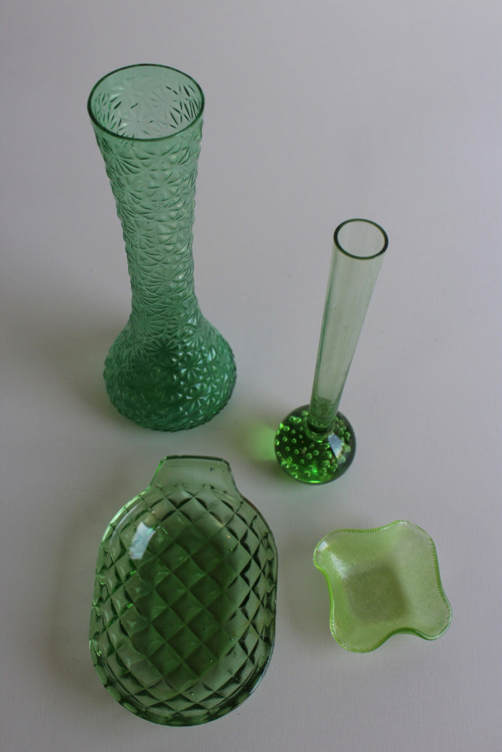 Collection Vintage Green Glass - Kernow Furniture