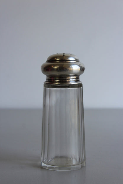 Vintage Glass & Silver Sugar Shaker - Kernow Furniture