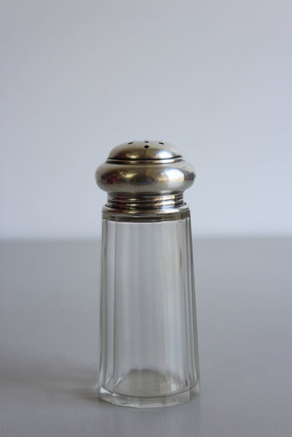 Vintage Glass & Silver Sugar Shaker - Kernow Furniture