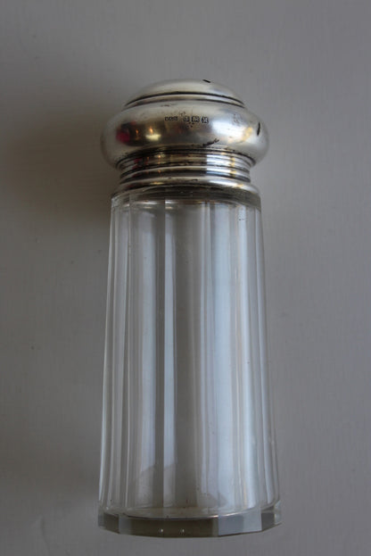 Vintage Glass & Silver Sugar Shaker - Kernow Furniture