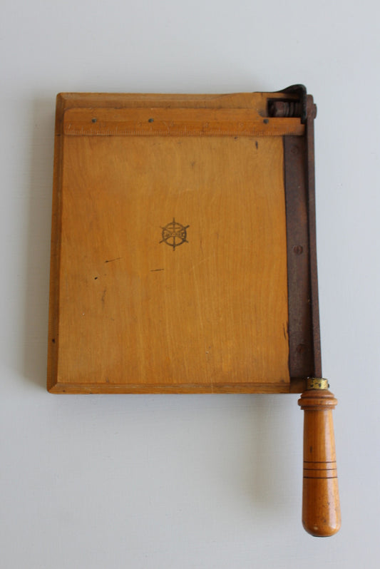 Small Vintage Paper Photography Guillotine - Kernow Furniture