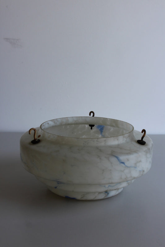 Vintage Deco Mottled Glass Flycatcher Shade - Kernow Furniture