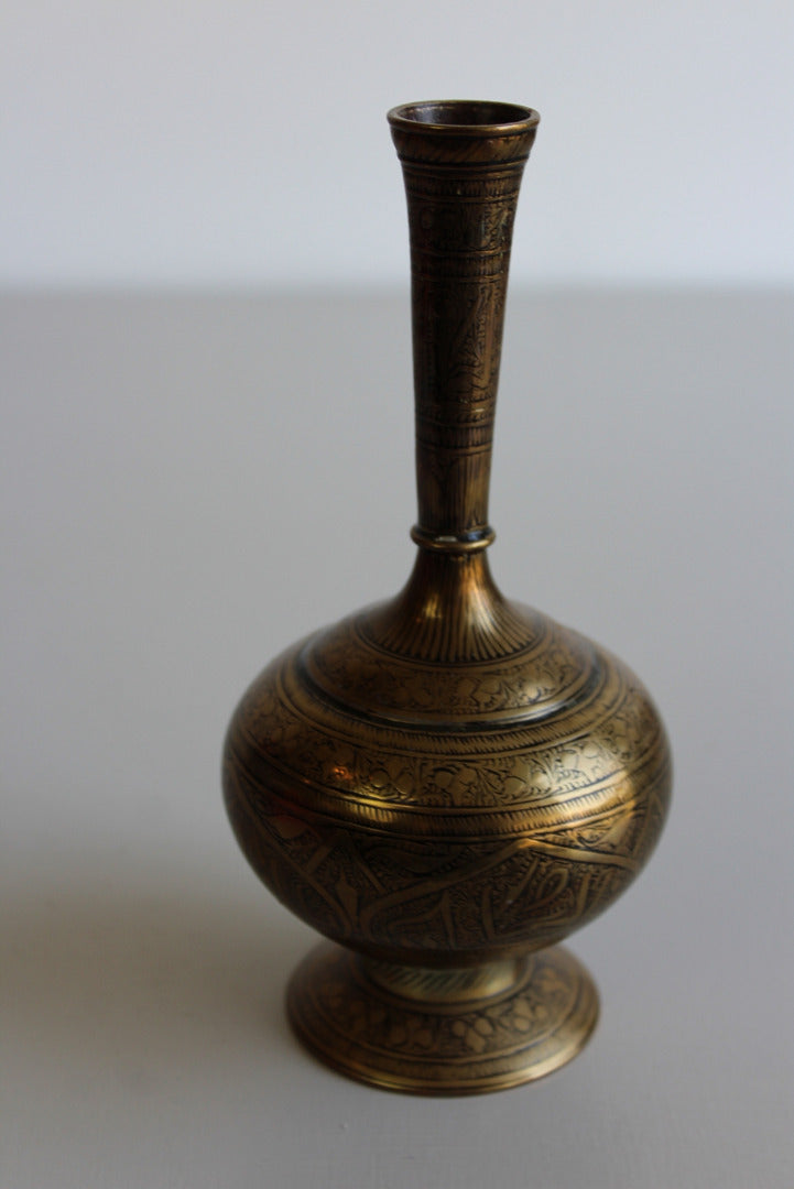 Eastern Brass Vase - Kernow Furniture